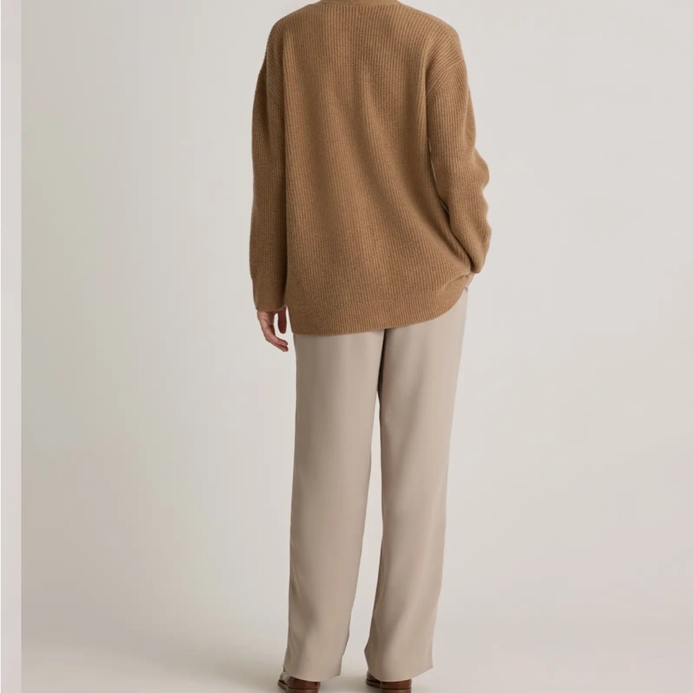 Quince Women's Brown Cardigan Sweater - Picture 4 of 16